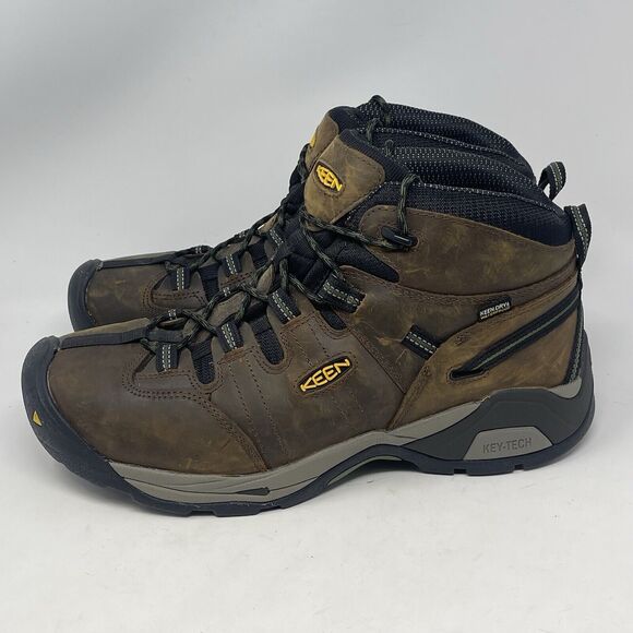 KEEN Utility Detroit XT Waterproof Steel Toe Work Boots Mens 13 EE Brown 1020085 - Picture 2 of 15